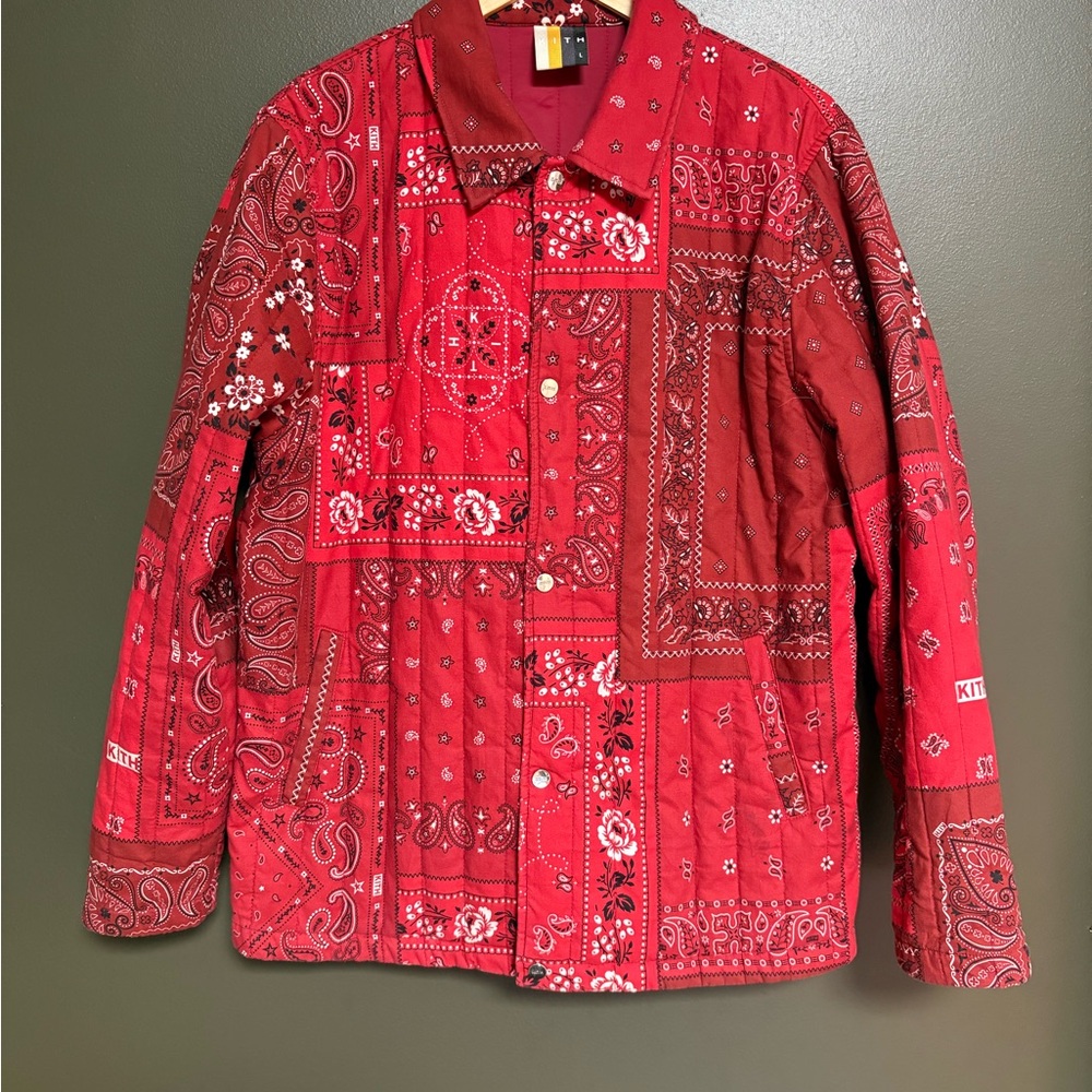 Red Bandana Print Jacket